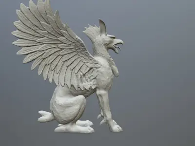 Statue Creature 3D print model