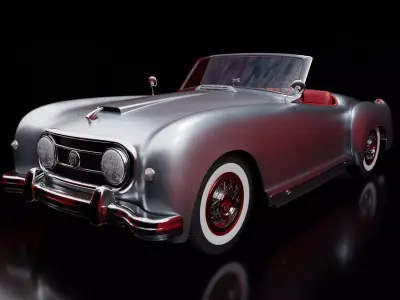 Nash Healey Pininfarina Roadster 1952-1953 Rigged 3D model