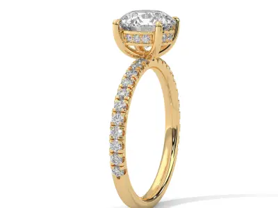 solitaire with detail images and 360 render videos 39 3D print model