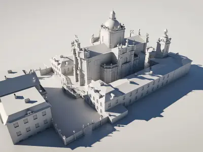 Baroque Cathedral 3D model