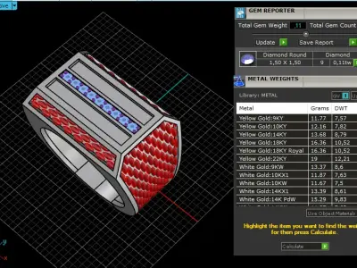 Signet ring model 1024 3D print model