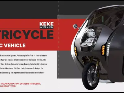 EV-Tricycle - KEKE Low-poly 3D model