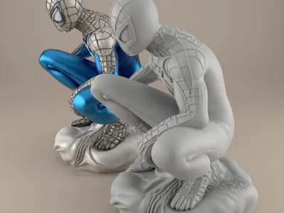 3D Spider Hero Model for Home Decor - STL File 3D print model