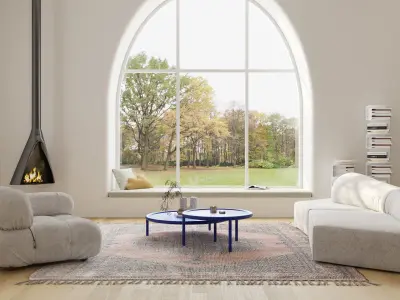 Modern residential indoor 3 d model 3D model