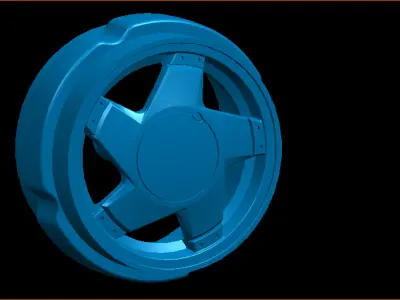 Wheel rim in 1 18 scale 3D print model