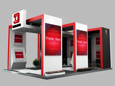 Booth Exhibition Stand a506  3D model