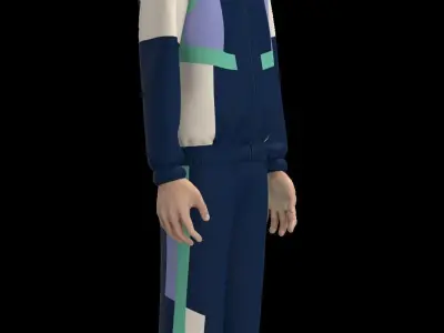 Man Track Suit 3D model