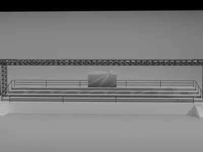 Racecourse pavilion 3D model