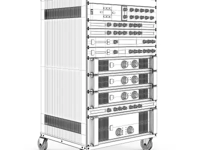 Audio Rack 1 3D model