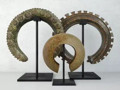 Bronze Ring Currencys 3D model