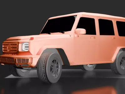 brabus gold Low-poly 3D model