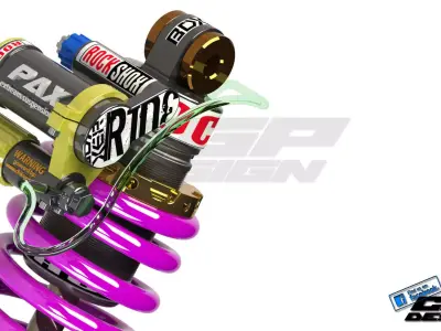 PINKI rear suspensiondesigned by paX 3D model