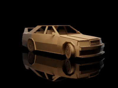 Mercedes Benz 190E 2 5 Evolution II 1992 cardboard car 3D model