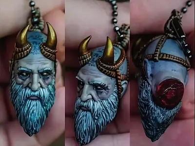 Keychain Mimir GoW toy 3D print model