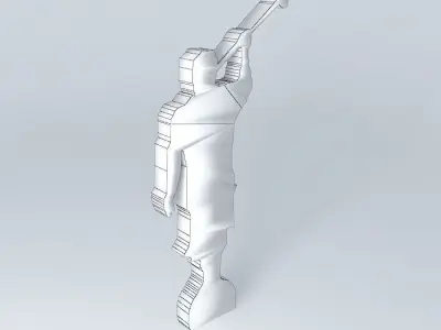 SEVENTH MODEL (Moroni) ANGEL. Free 3D model