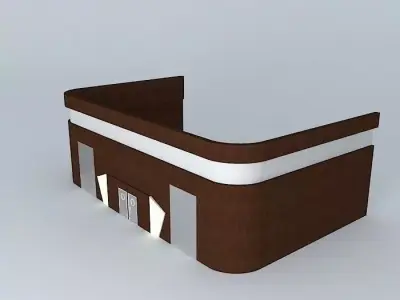 sdfg reception desk Free 3D model