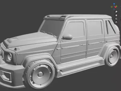 Mercedes G68 Modified Solid STL - 3MF Model 3D print model