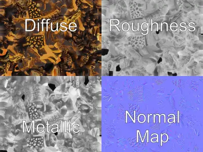 Owl Head Door Handle Bronze Sculpture model pack Low-poly 3D model