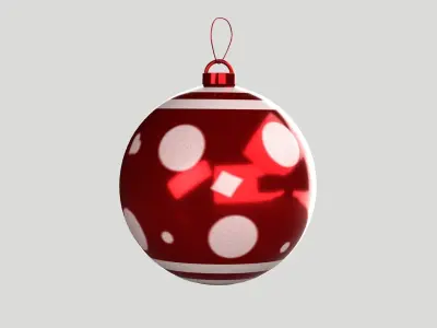 Xmas Decor - Set of Balls 3D model