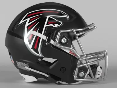ATLANTA FALCONS Helmet Football NFC SOUTH PBR updated 2025 3D model