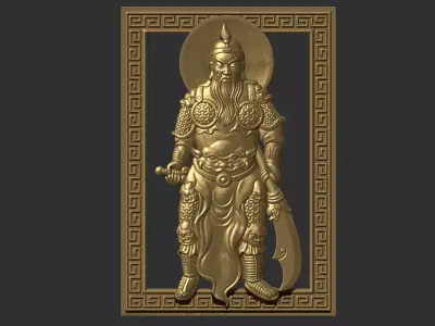 Guangong gold 3D print model