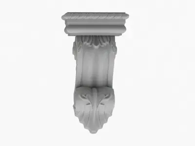 Scroll Corbel 45 3D model