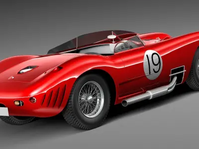 Maserati 450s 1956 3D model