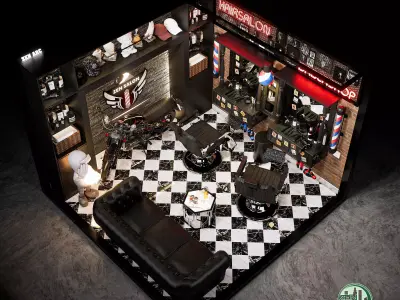 Barber Shop 3D model