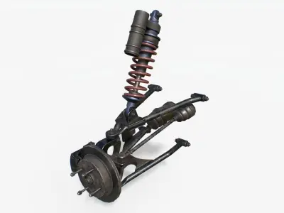 Quadracycle Parts Props Pack 3D model