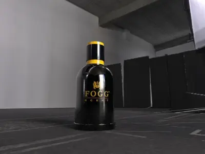 fogg perfume bottle  Low-poly 3D model