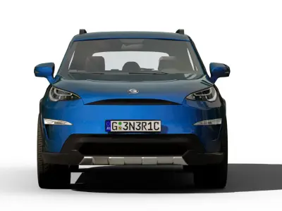 Generic SUV v16 Low-poly 3D model