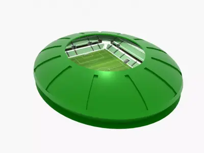 Football Stadium Low-poly 3D model