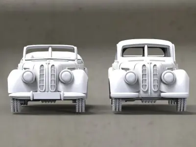 car retro 3D print model