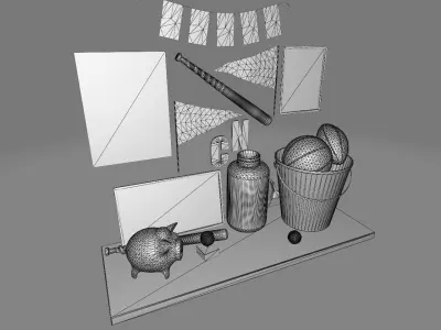 Decor Sport Set Boy 3D model