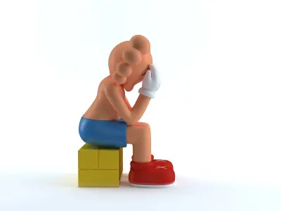 Kaws Sad 3D model