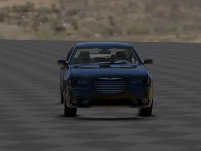 Dodge Chyrsler 300 Low-poly 3D model