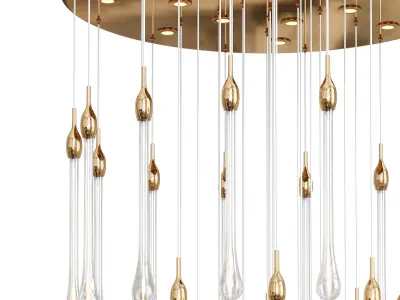  Crystal Drop Chandelier  3D model