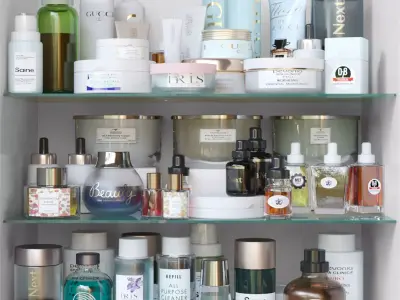 Large makeup kit 3D model