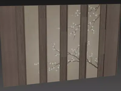 Decorative V72 Wall Panels 3D model