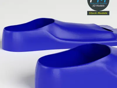 Swimming fins 2 3D model