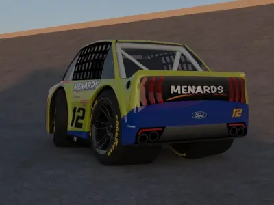 Ryan Blaney Nascar Team Penske 2023 Tiny Car Low-poly 3D model