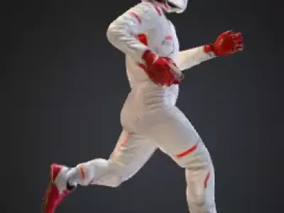 Racing Driver Suit Character High Detail 3D Model 3D model