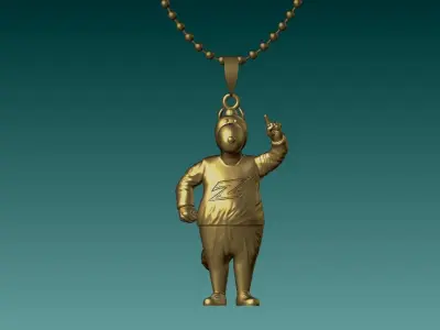 NCAA - Necklaces AKRON ZIPS FOOTBALL - Hanging Figurine  3D print model