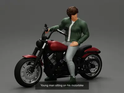 3 Models for Motobikers 3D Model Pack