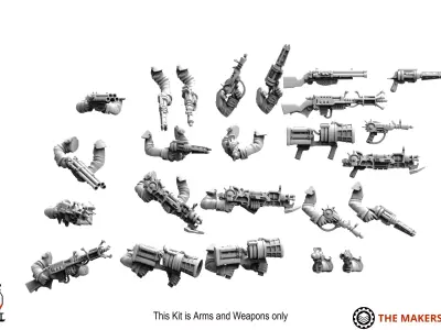 Misc - Trench Crusade Arms 3 3D print model