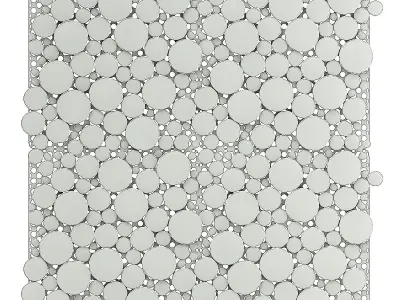 Shiny Metal Wall Panel 3D model