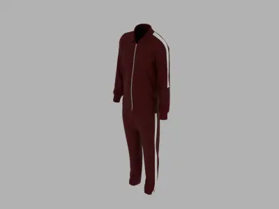 Sport Suit Low-poly 3D model 20