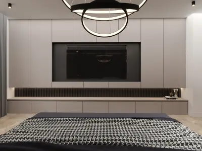 Realistic 3D Bedroom Scene 3D model