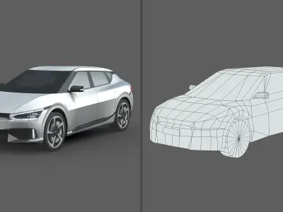 Low-Poly Car Pack 003 - Electric Elegance