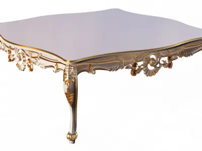 Classic Tea Table Furniture Design SW Low-poly 3D model